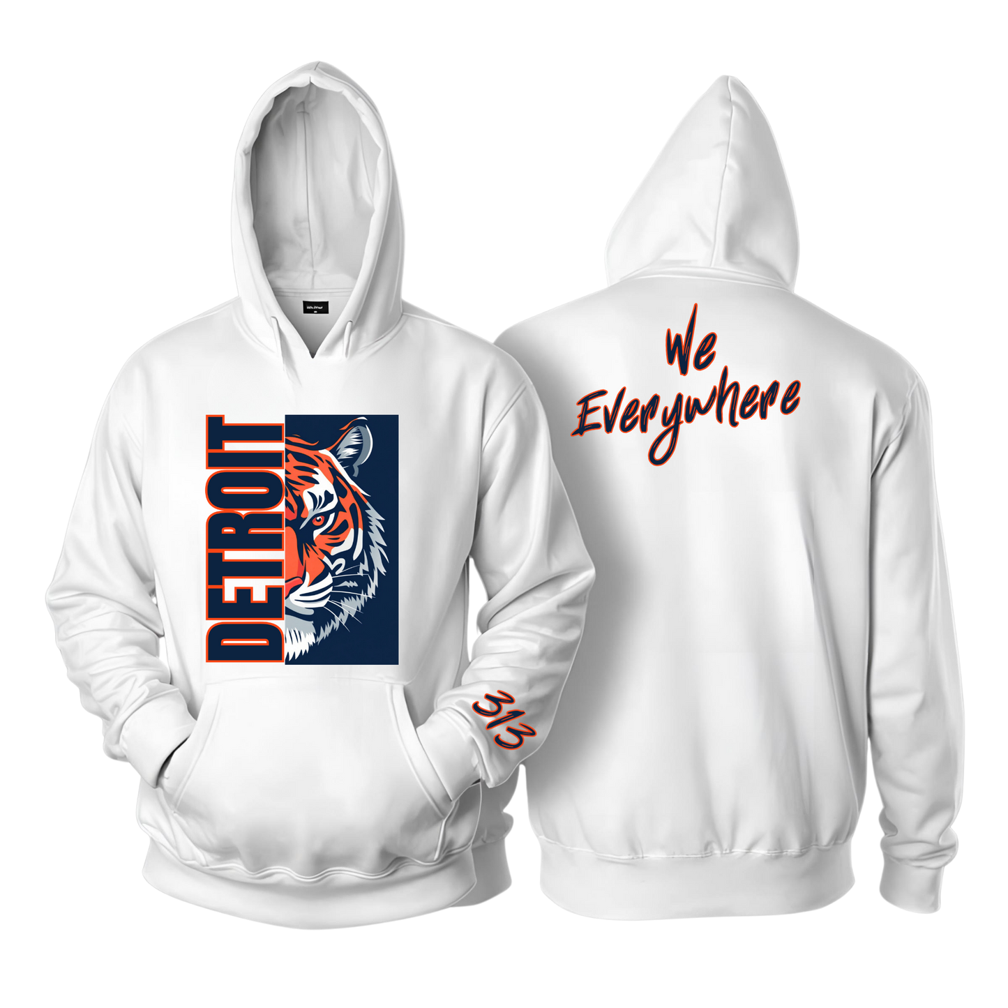 Detroit We Everywhere Tiger Hoodie